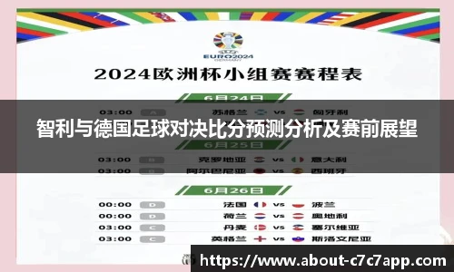 智利与德国足球对决比分预测分析及赛前展望